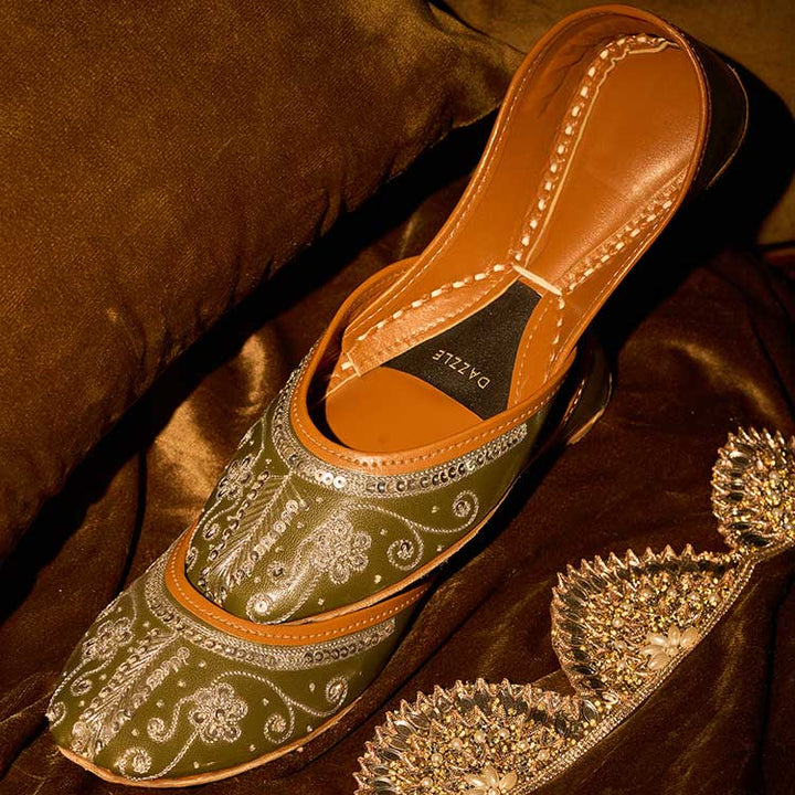 Rosheen (Olive Green) - Dazzle by Sarah