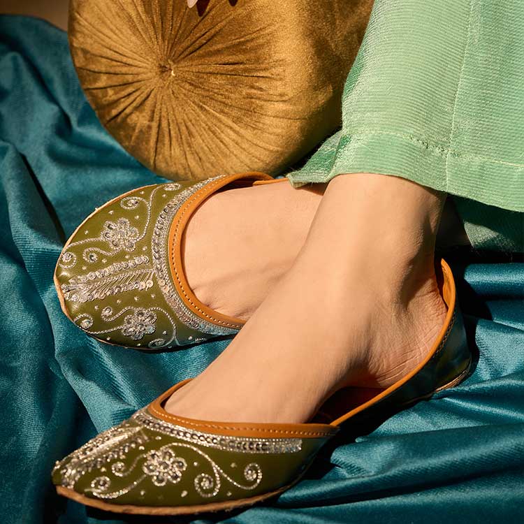 Rosheen (Olive Green) - Dazzle by Sarah